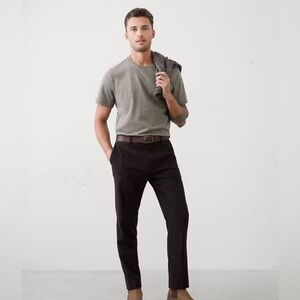 Banana Republic Men's Taupe Heather Short Sleeve Tee